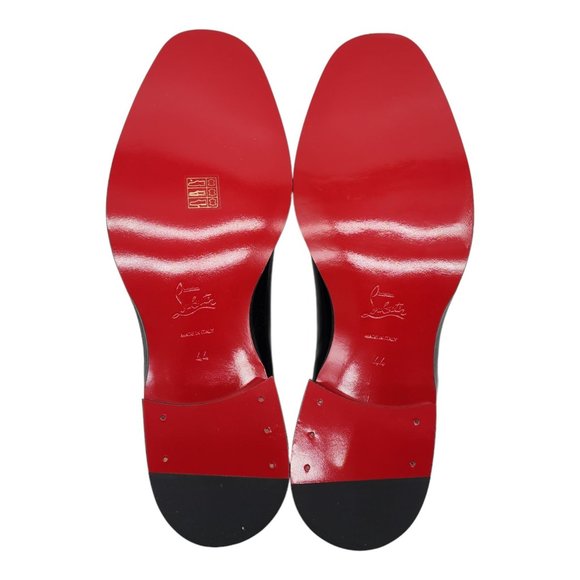 Christian Louboutin Chambeliss Patent Leather Tuxedo Derby Shoes - Picture 9 of 12